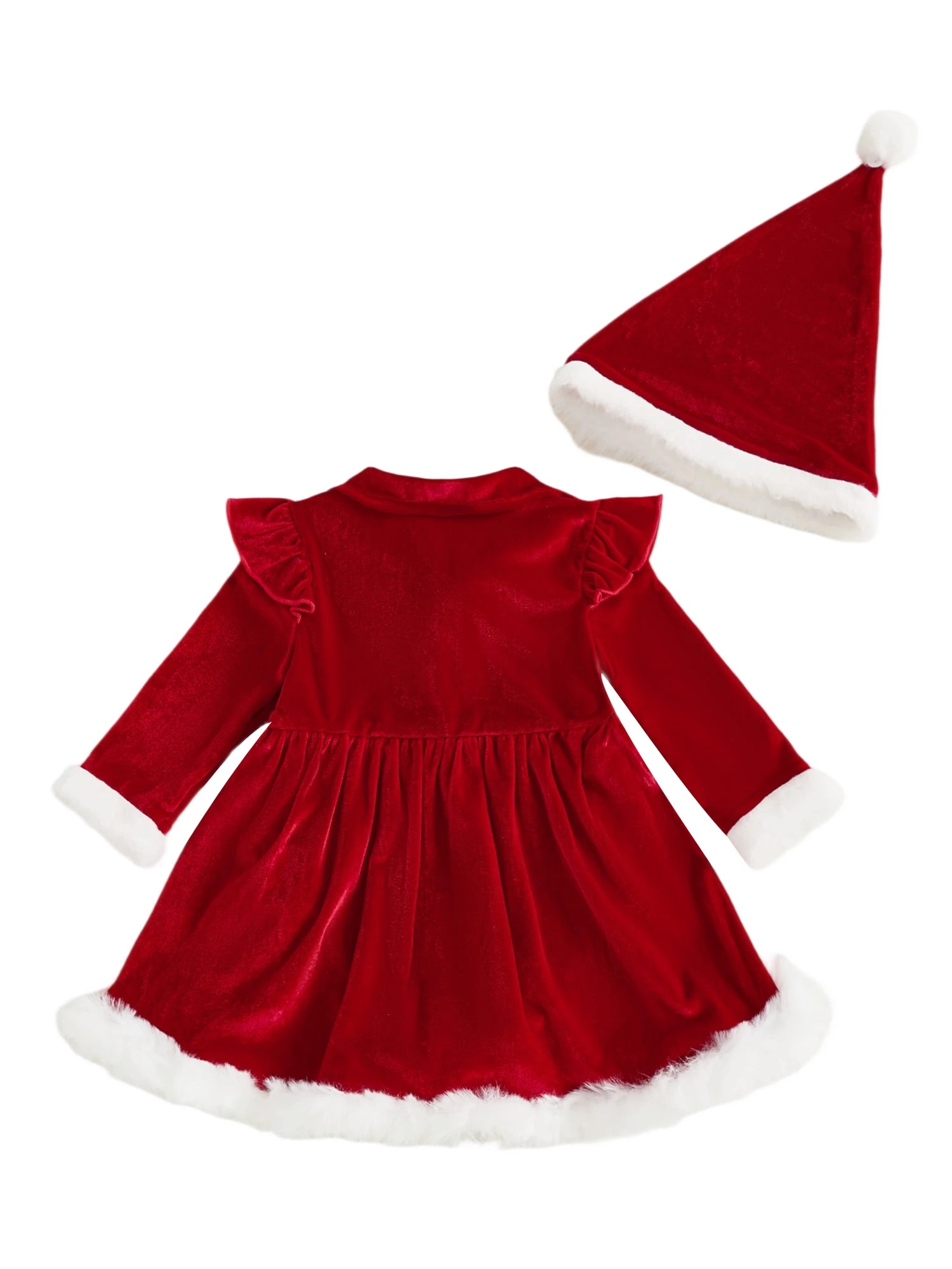 Santa Velvet Romper Outfit
