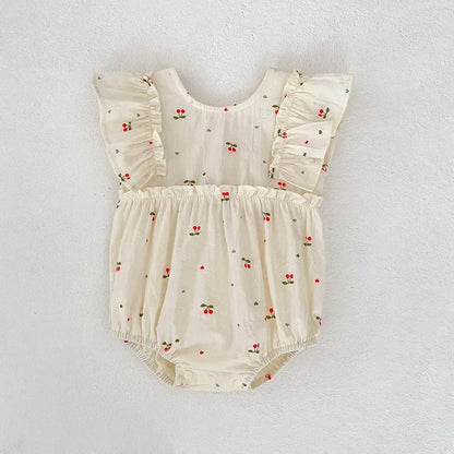 Cherry Girls Bow Jumpsuit