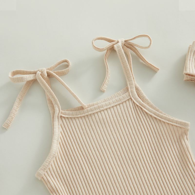 Tie-Up Strap Baby Outfit