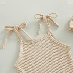 Tie-Up Strap Baby Outfit