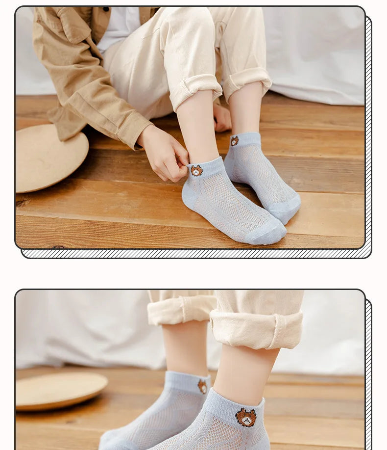 Baby Soft Cotton  Breathable  Mesh Socks - PAMU8