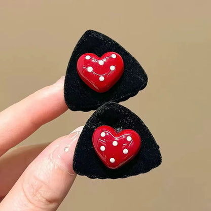 Heart-Shaped Star Hair Clips
