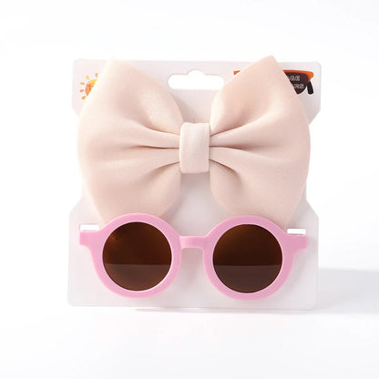 2Pcs/set hair band glasses