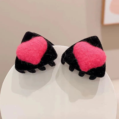 Heart-Shaped Star Hair Clips