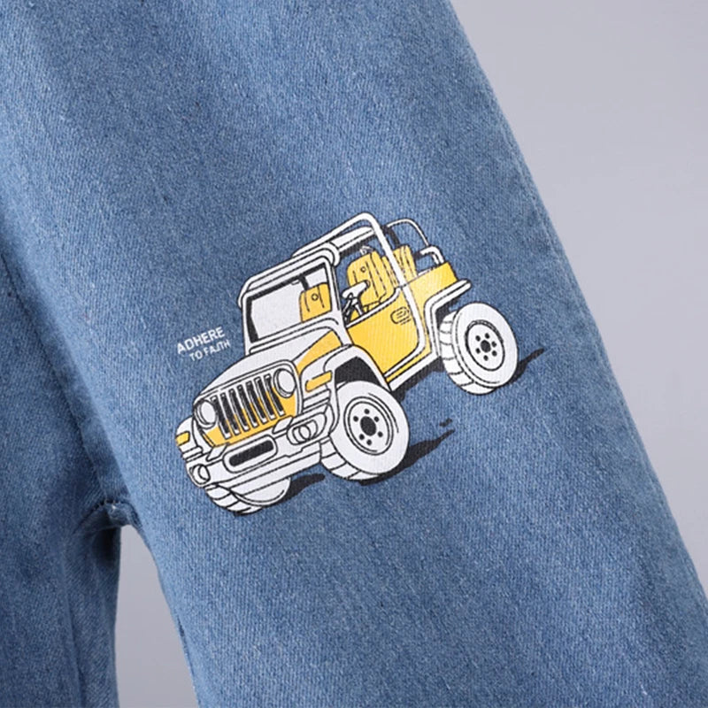 Cotton Car Print Boys Set
