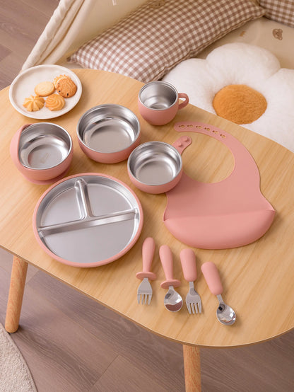 10PCS Stainless Feeding Set