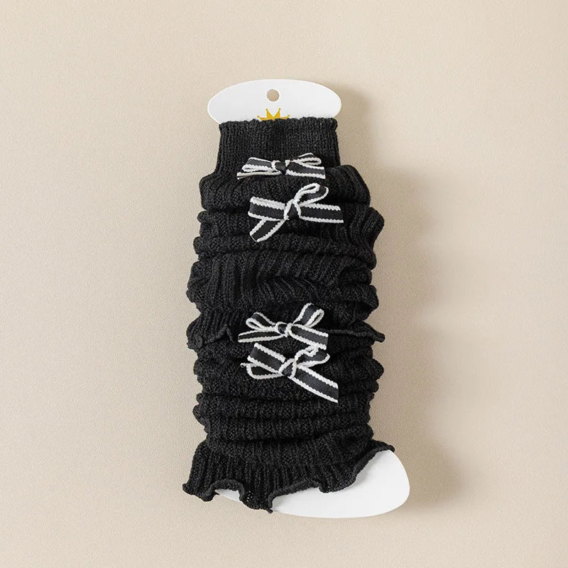 Soft Cotton Leg Warmers Knee Socks - PAMU8