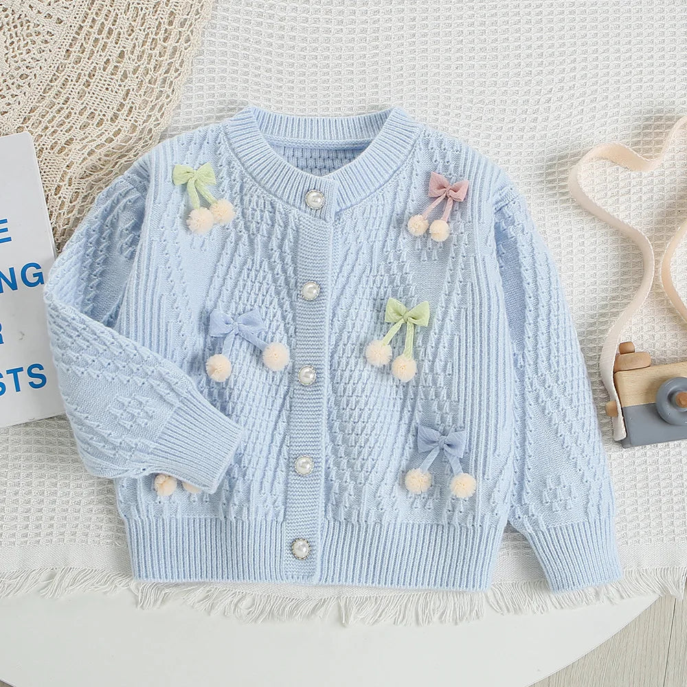 Cute Flower Bow Girls Outfit