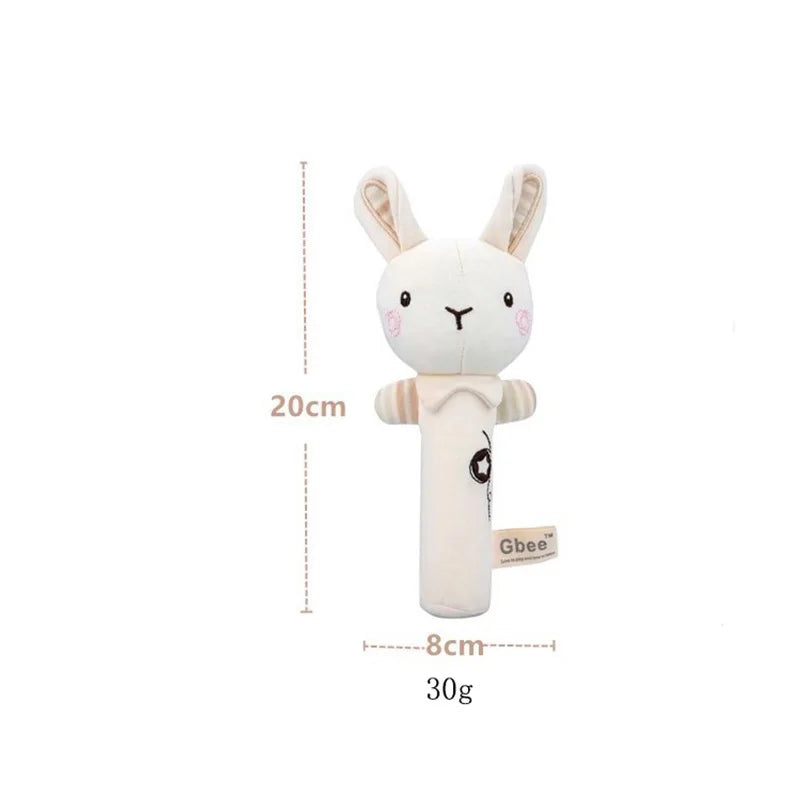 Cartoon Animal Baby Plush Rattle Baby Toy - PAMU8