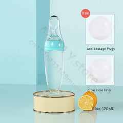 Baby Squeeze Feeding Bottle for Cereal and Puree