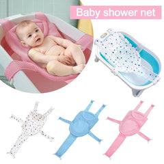 Cross-Shaped Anti-slip Baby Bath Net Mat That Frees Your Both Hands