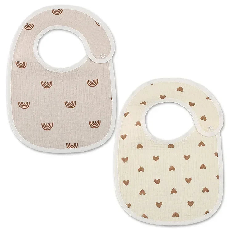 2pcs Waterproof Baby Bibs