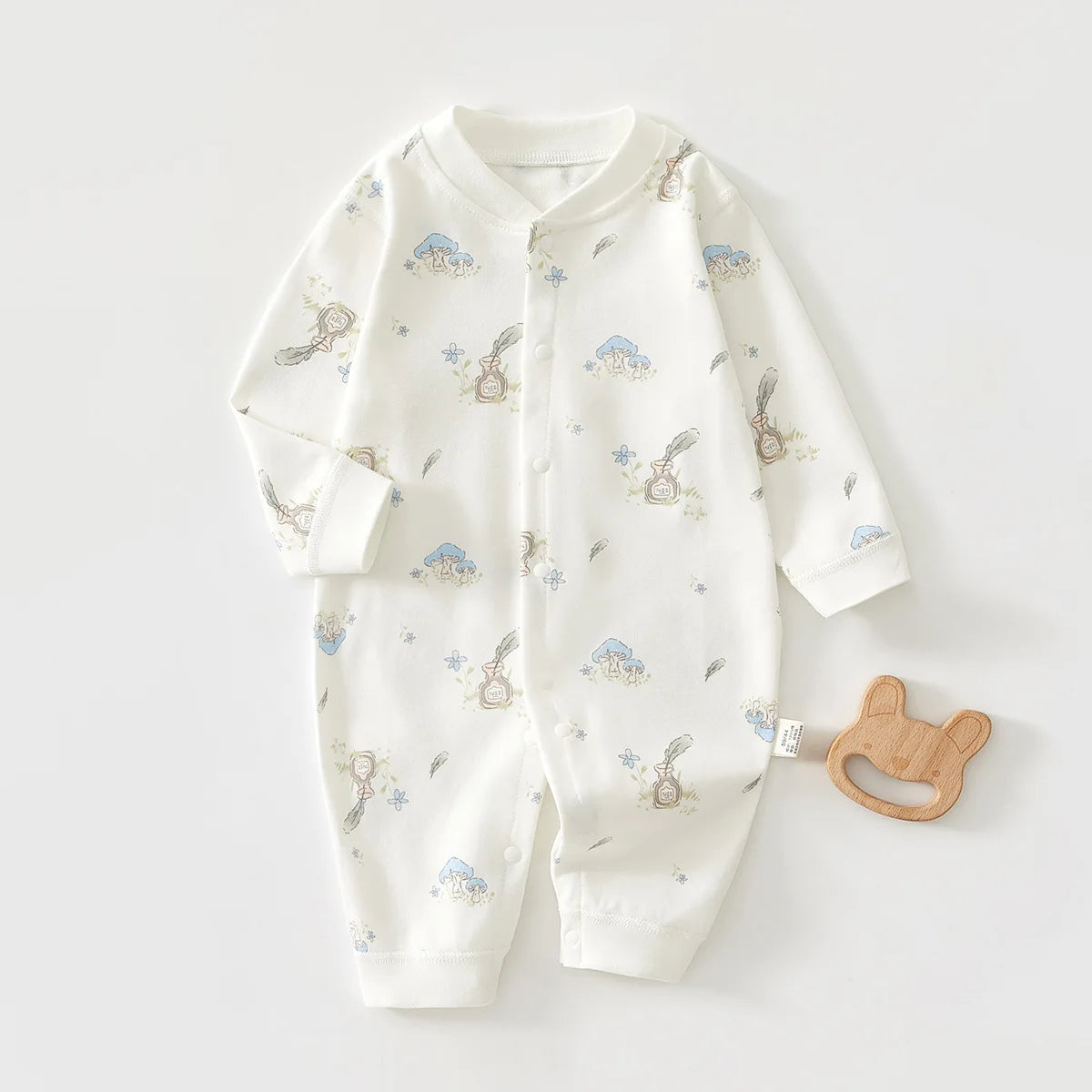 Soft Cartoon Infant Bodysuit Suit