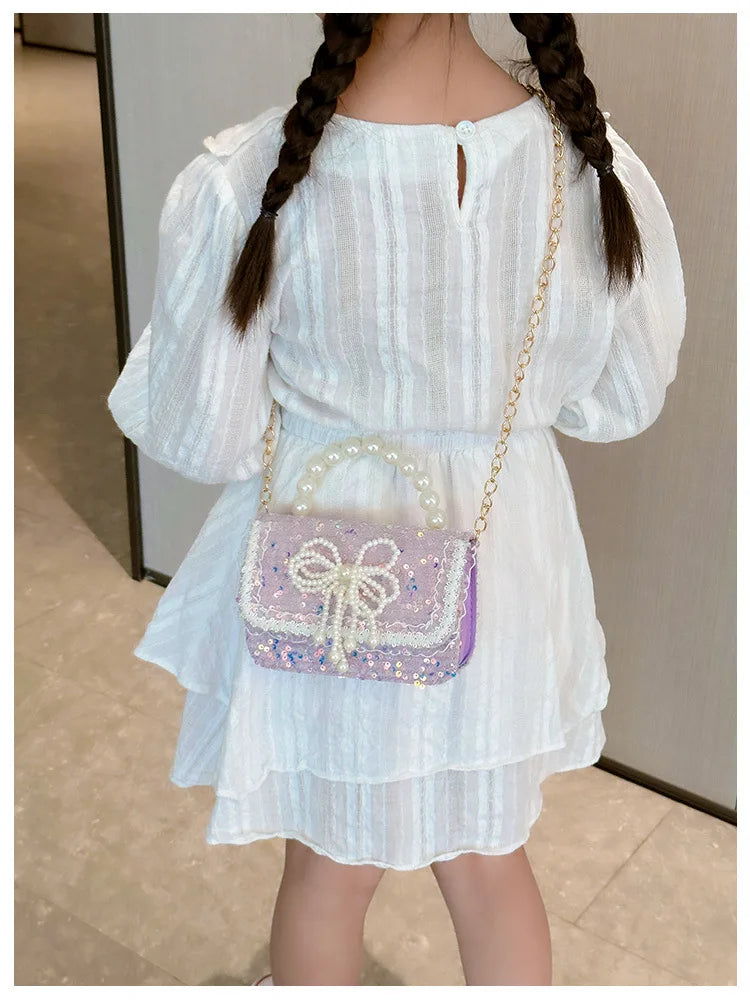Pearl Beaded Shoulder Bag
