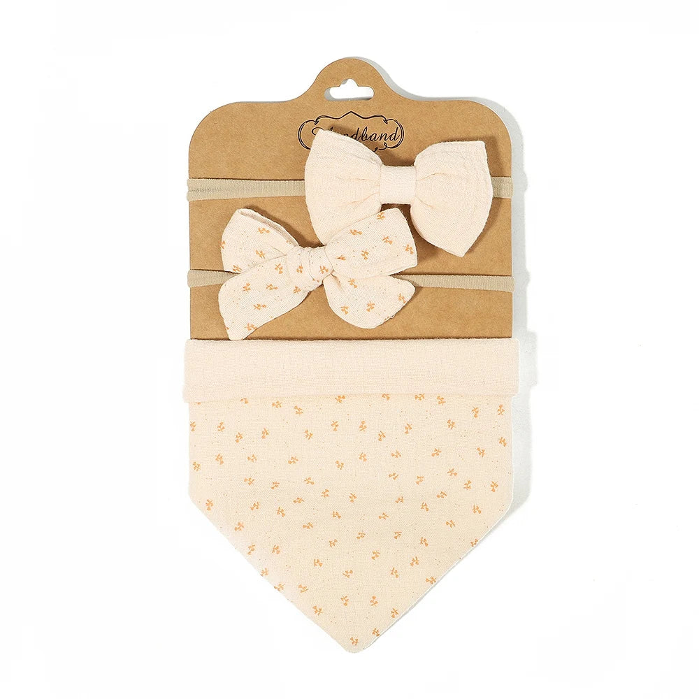 3Pcs BabyBibs with Bow