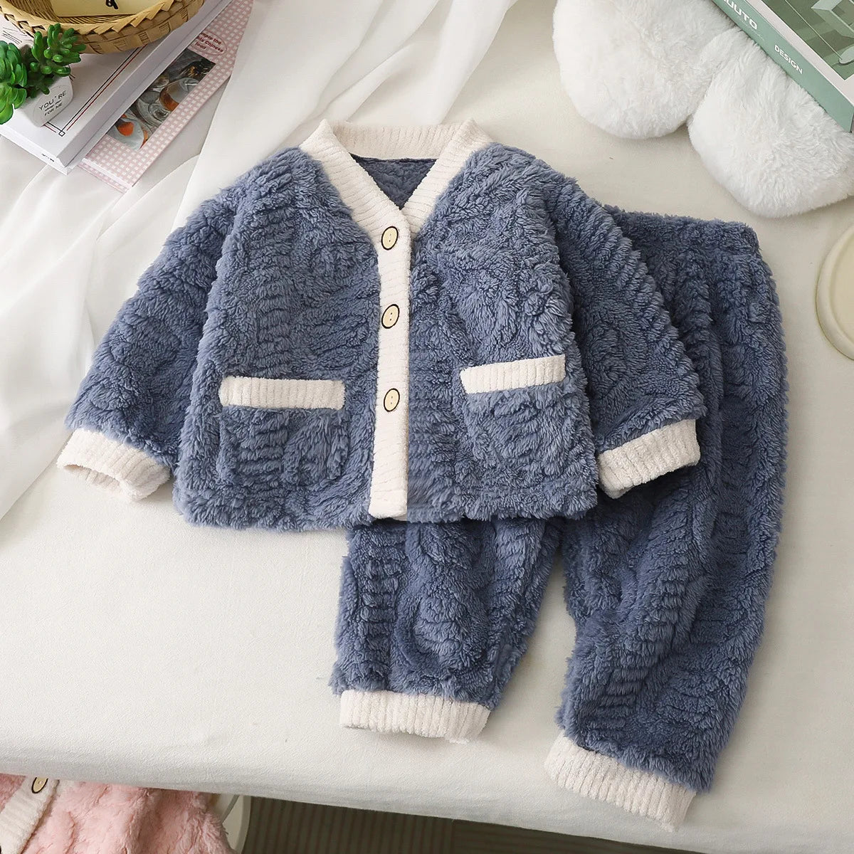 Warm Flannel Children's Pajamas