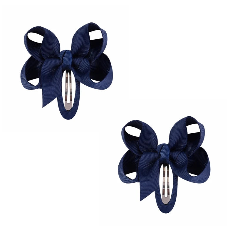2Pcs Solid Bow Clips