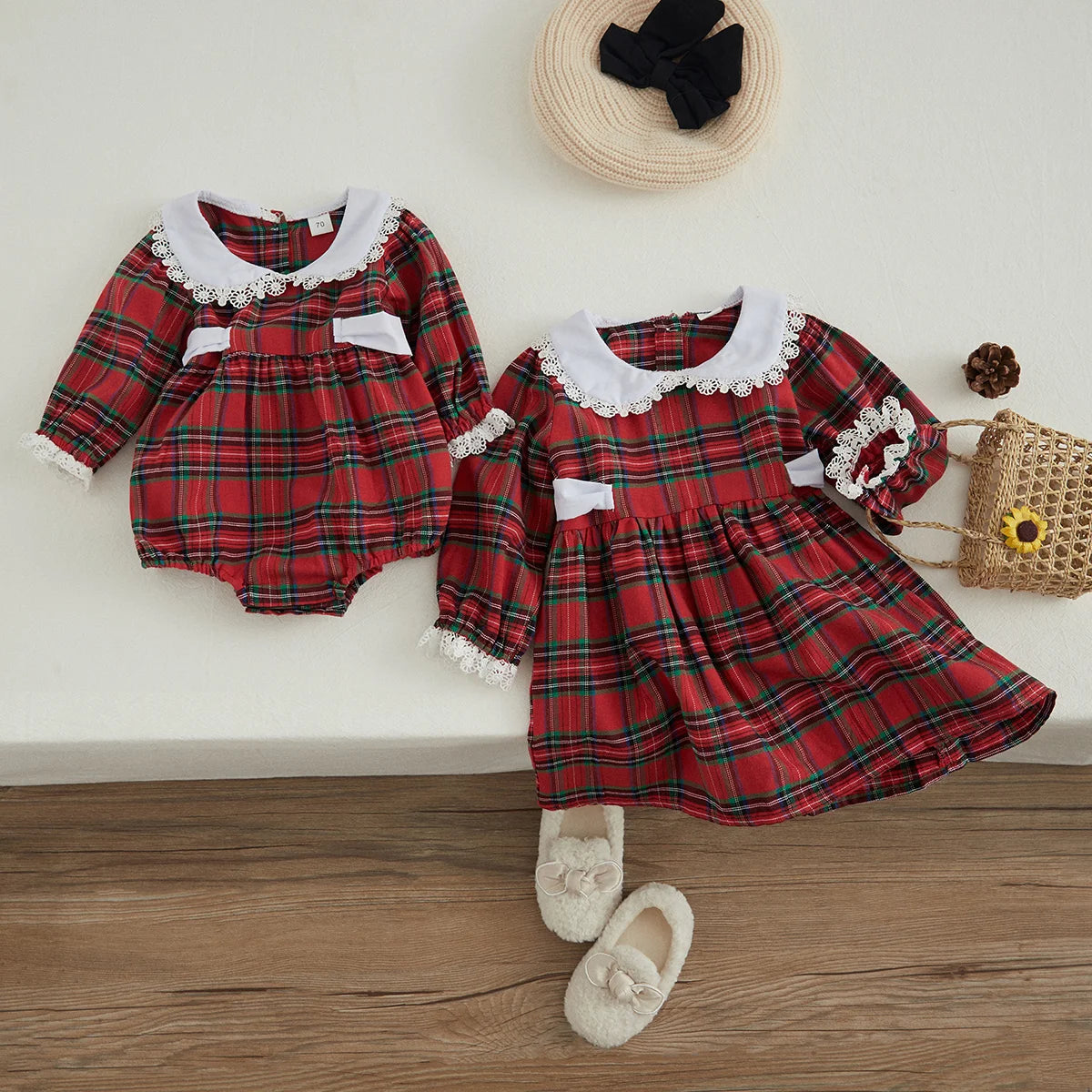 Toddler Baby Plaid Dress