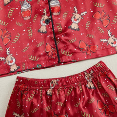 Girls Christmas Pajamas Set