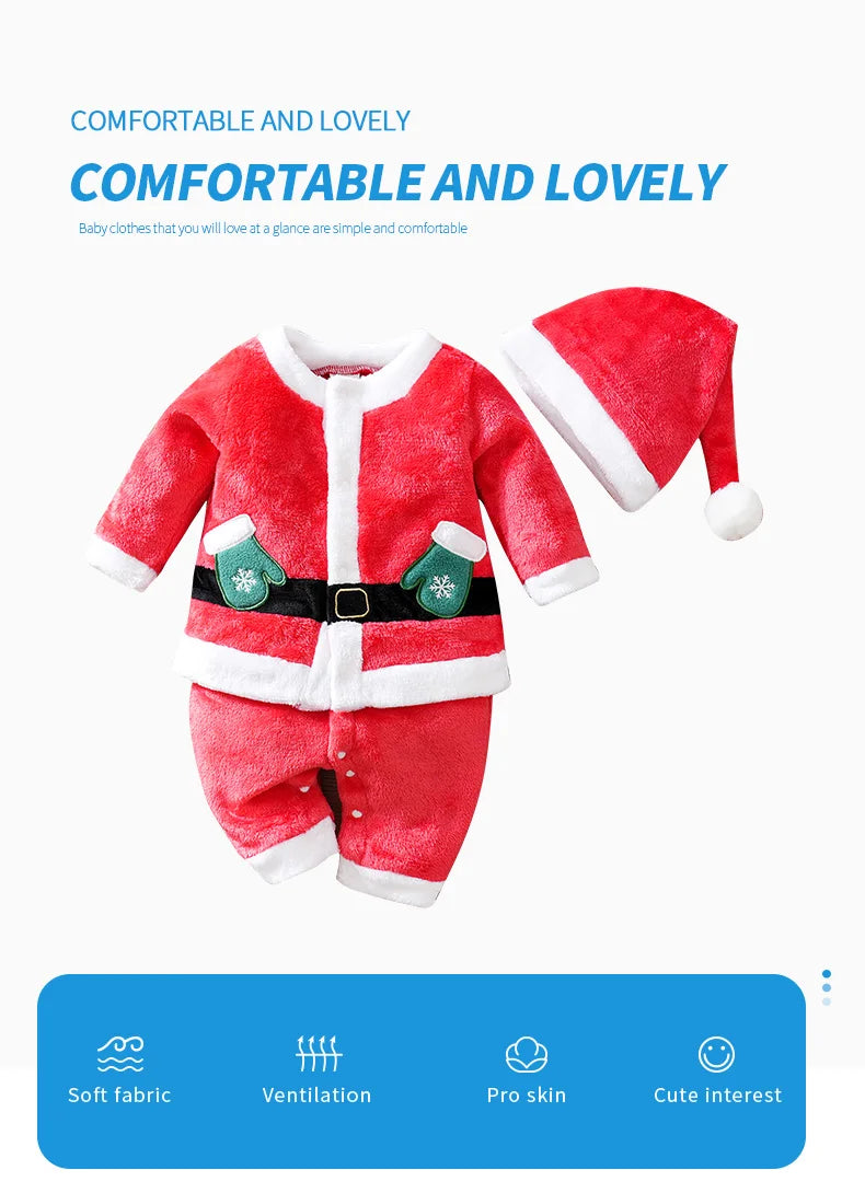 Christmas Soft Flannel Romper