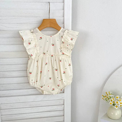 Cherry Girls Bow Jumpsuit