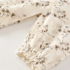 Spring Velvet Printed Baby Suit