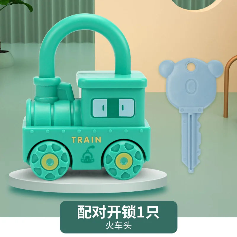 Baby Learning Lock with Key Car Toy