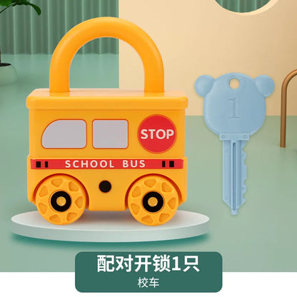 Baby Learning Lock with Key Car Toy