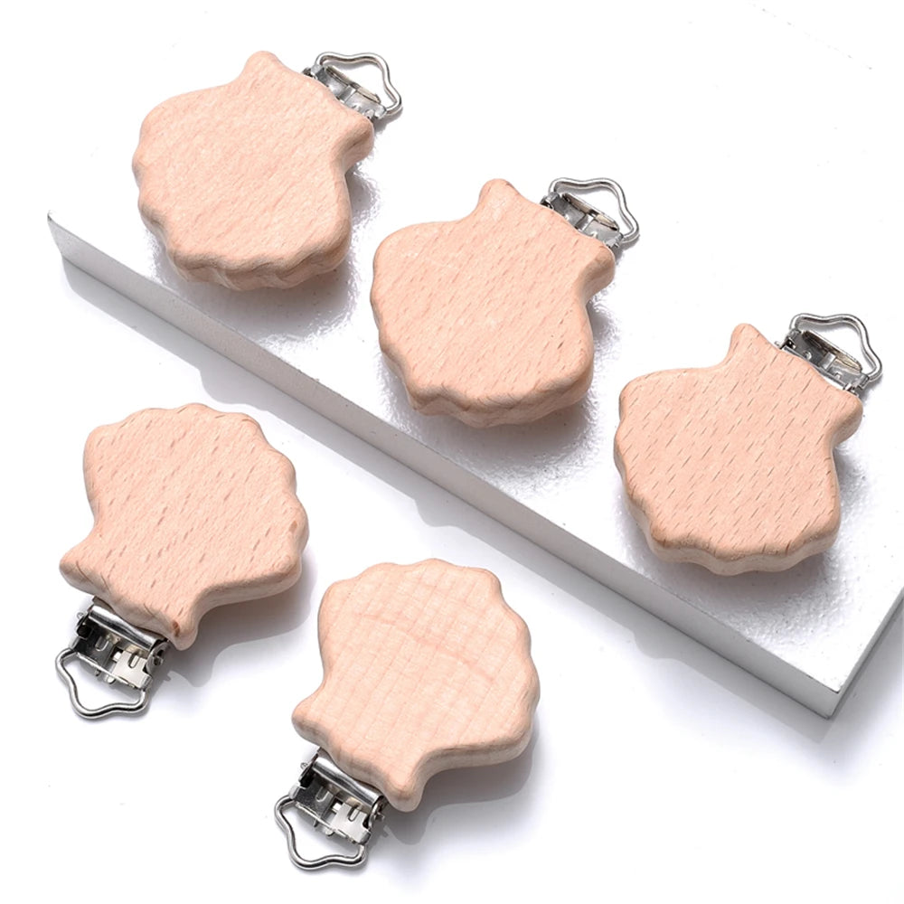 Wooden Animal Pacifier Clips Holder - PAMU8