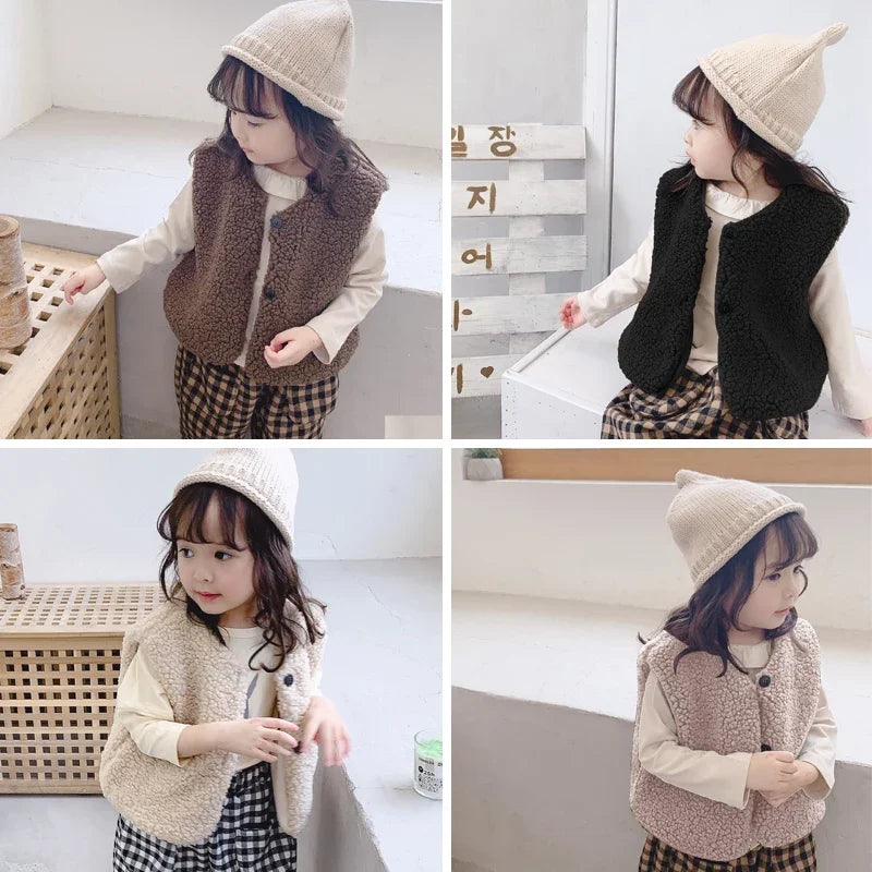 Kids Plush Waistcoat