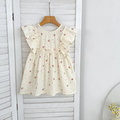 Cherry Girls Bow Jumpsuit