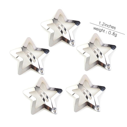 Silver Star BB Hair Clips