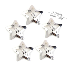 Silver Star BB Hair Clips