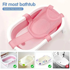 Cross-Shaped Anti-slip Baby Bath Net Mat That Frees Your Both Hands