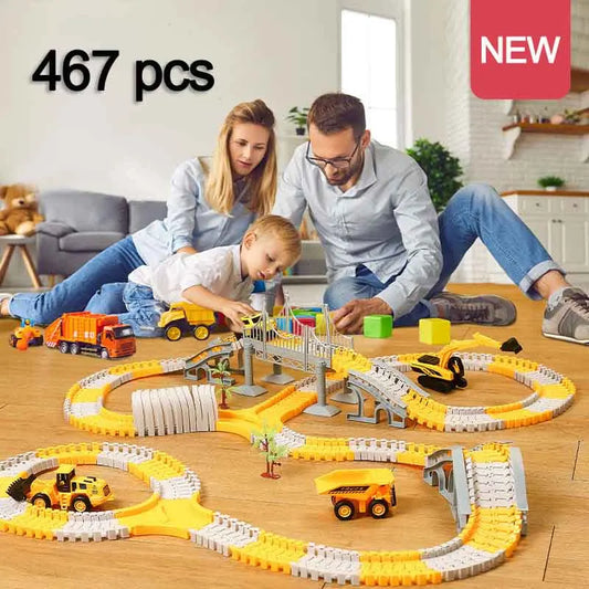 137-467pcs Baby Electric Track Toy