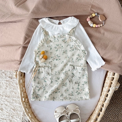 Ruffled Floral Print Dress