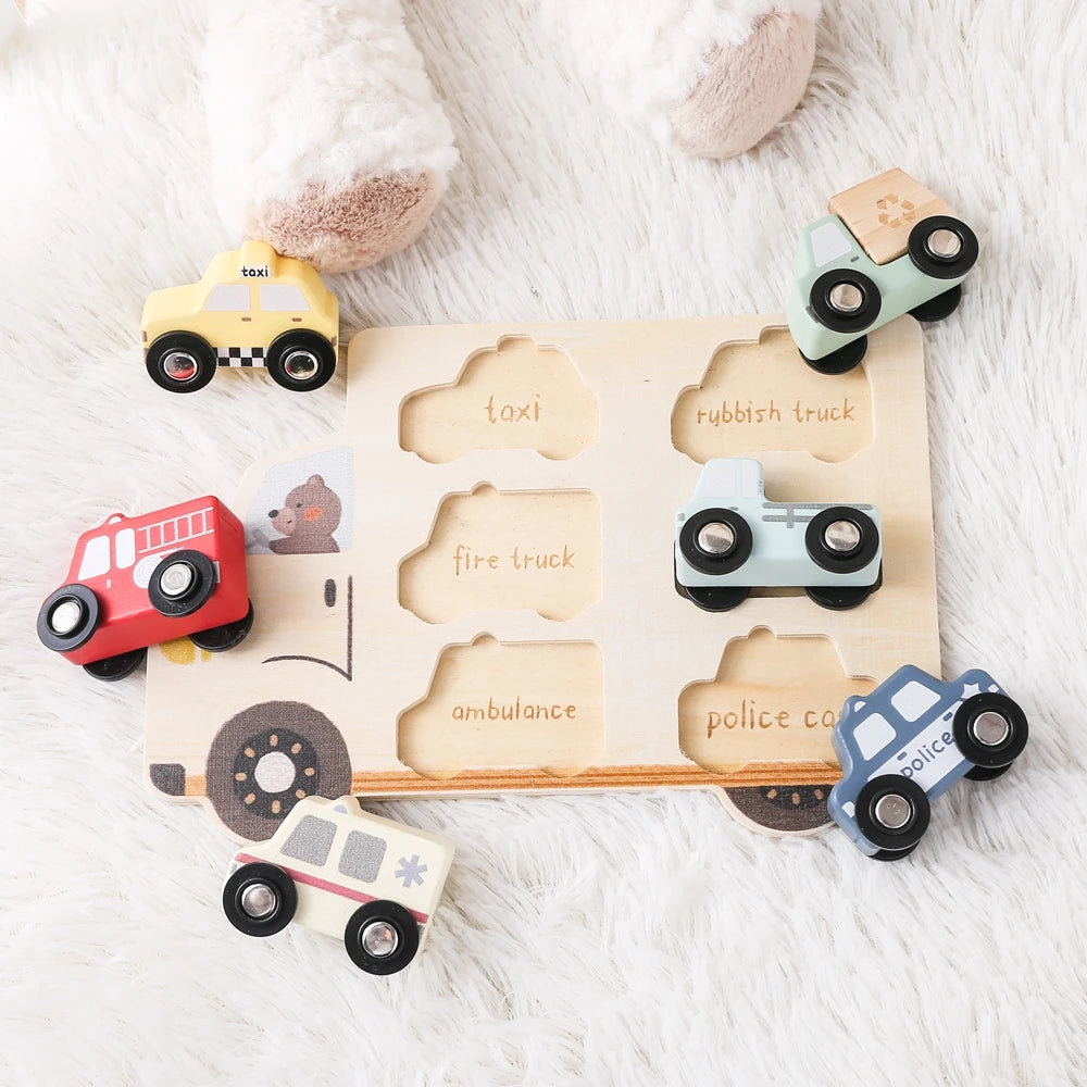 Wooden Animal Puzzles Baby Toys