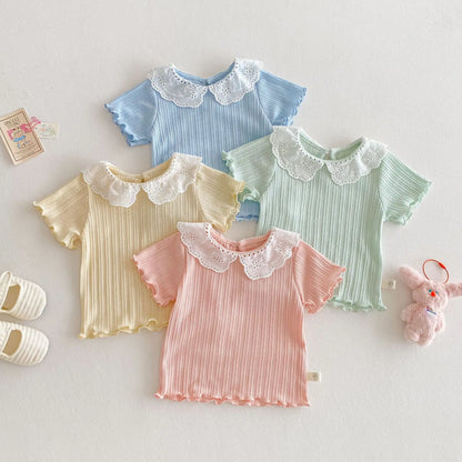 Baby Short Sleeve Tops Charming Kid's Clothing - PAMU8
