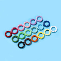 Metal O-Ring Keychain Clasps, 5-Pack Craft Clips