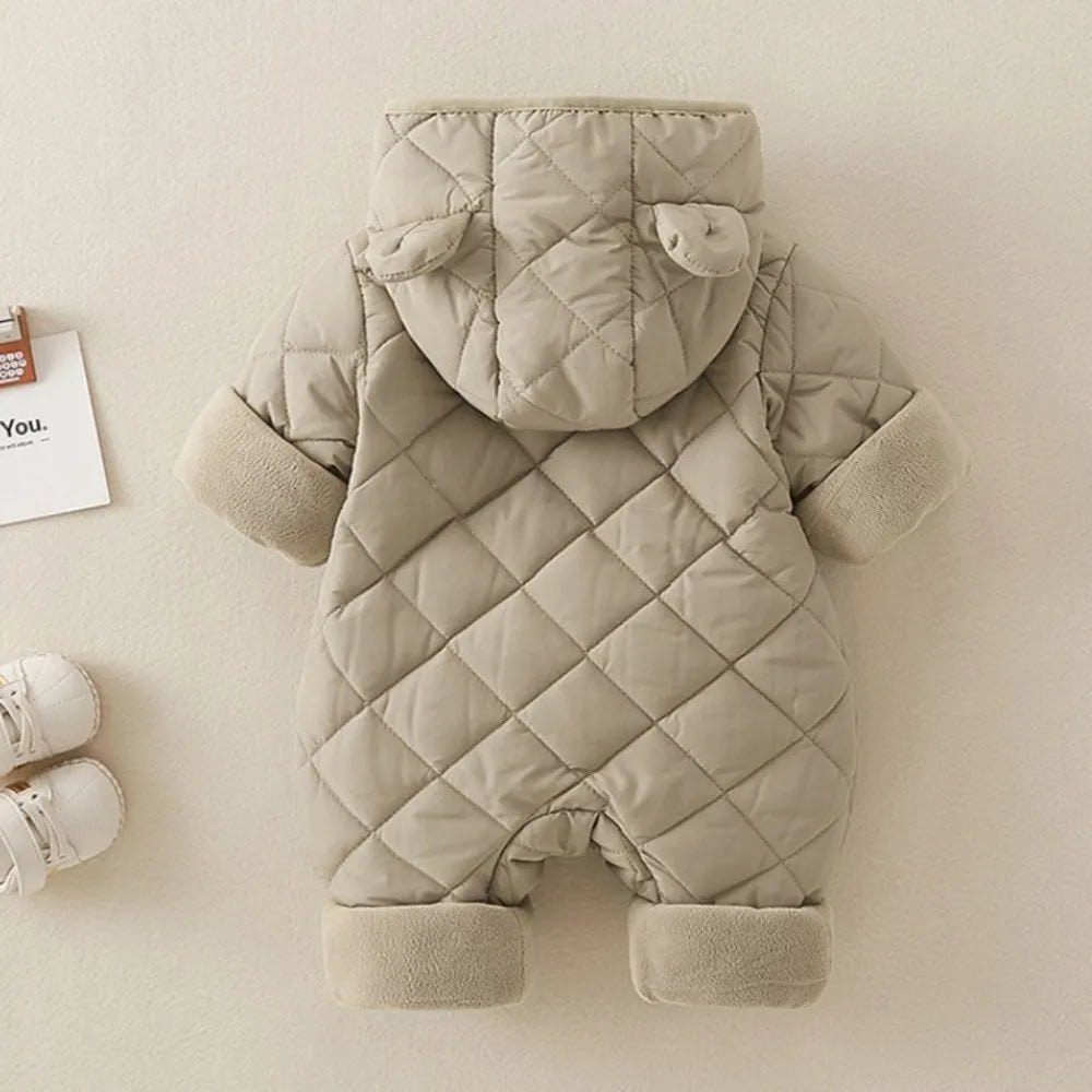 Fleece Lined Cotton Infant Romper