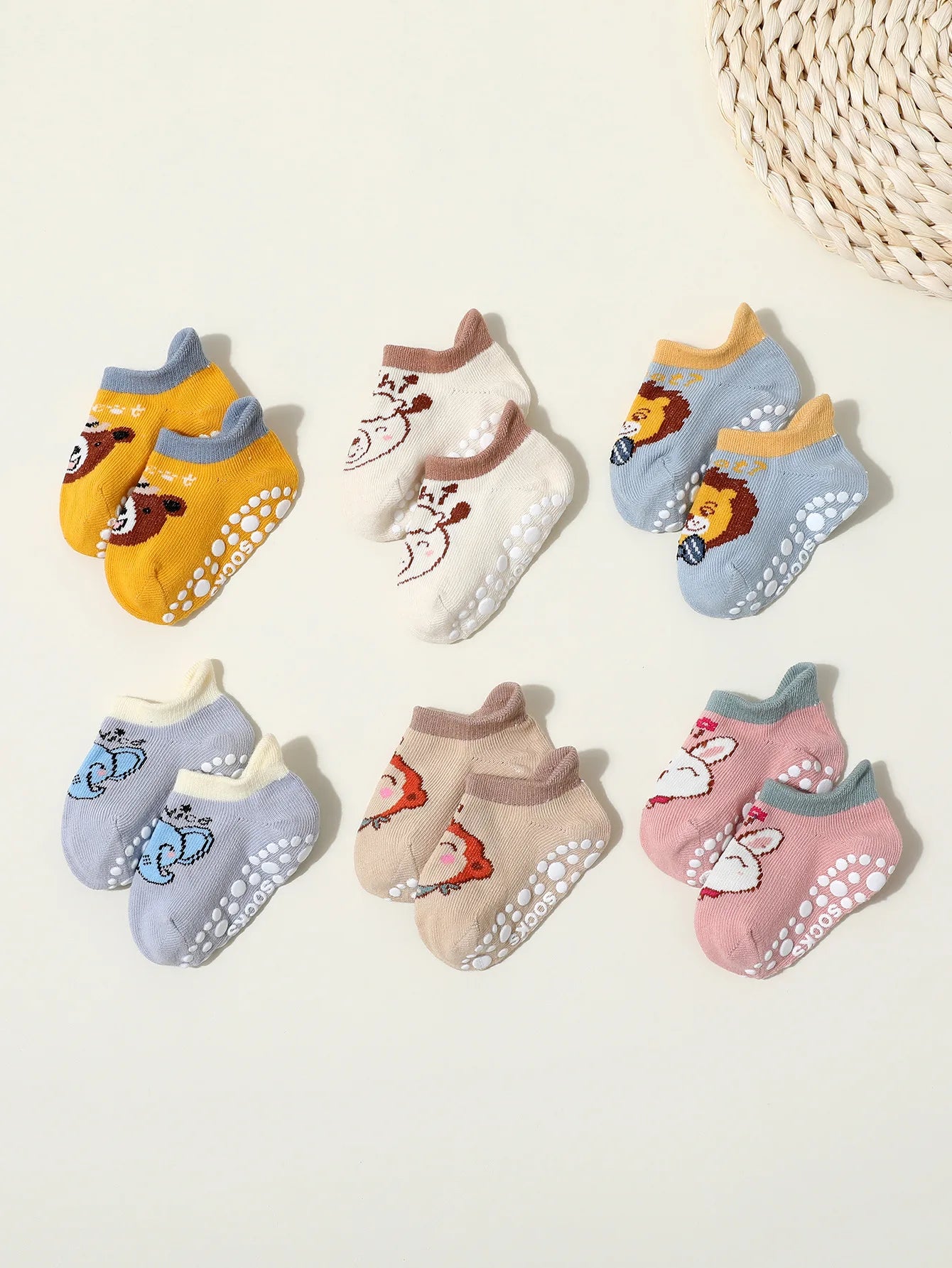 Kids Cartoon Animal Pattern Cute Socks - PAMU8