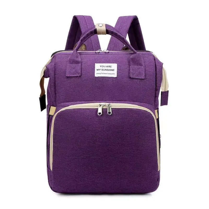 3-in-1 Foldable Diaper Bag Backpack with Changing Station