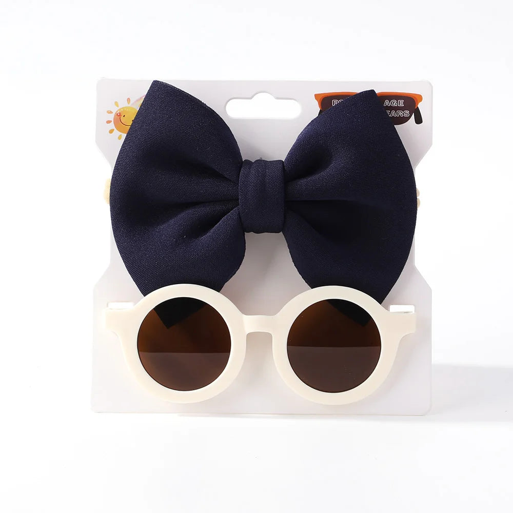 2Pcs/set hair band glasses