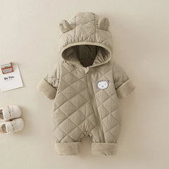 Fleece Lined Cotton Infant Romper