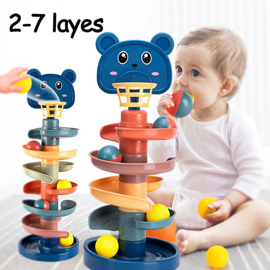 2-7 Layes Track Rolling Ball Pile Toy