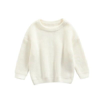 Newborn Knitwear Long Sleeve Cotton Pullover Tops - PAMU8