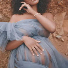 Black Pregnancy Gown