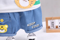 Baby Boys' Bear T-Shirt and Shorts Set, Cotton Summer