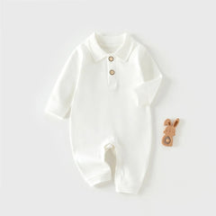 Solid Color Winter Baby Jumpsuit