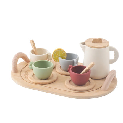 Tea Set Wooden Pretend Play Toys